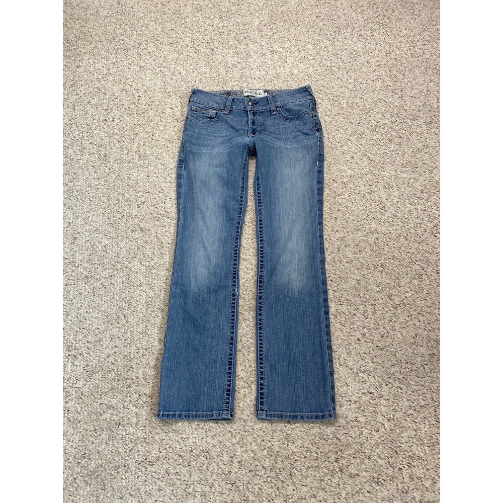 ARIAT R.E.A.L. Midrise Straight Icon In Rainstorm Size 30s Western Cowgirl Jeans